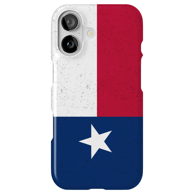 Texas Flag Tough Cases For Apple iPhone (17, 16, 15, 14, 13, 12, 11, X, SE, 8, 7/ Air, Plus, Pro, Max, Mini, XR, XS), Print in USA