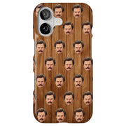 Ron Swanson Tough Cases For Apple iPhone (17, 16, 15, 14, 13, 12, 11, X, SE, 8, 7/ Air, Plus, Pro, Max, Mini, XR, XS), Print in USA