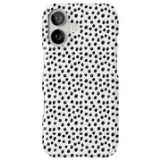 Polka Dots Blk Tough Cases For Apple iPhone (17, 16, 15, 14, 13, 12, 11, X, SE, 8, 7/ Air, Plus, Pro, Max, Mini, XR, XS), Print in USA