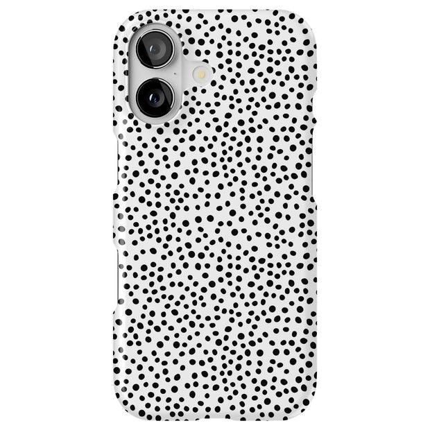 Polka Dot Blk2 Tough Cases For Apple iPhone (17, 16, 15, 14, 13, 12, 11, X, SE, 8, 7/ Air, Plus, Pro, Max, Mini, XR, XS), Print in USA