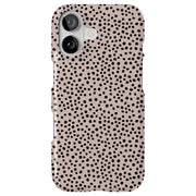 Polka Dots Brn Tough Cases For Apple iPhone (17, 16, 15, 14, 13, 12, 11, X, SE, 8, 7/ Air, Plus, Pro, Max, Mini, XR, XS), Print in USA