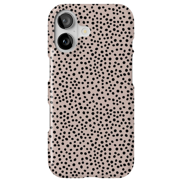 Polka Dots Brn Tough Cases For Apple iPhone (17, 16, 15, 14, 13, 12, 11, X, SE, 8, 7/ Air, Plus, Pro, Max, Mini, XR, XS), Print in USA