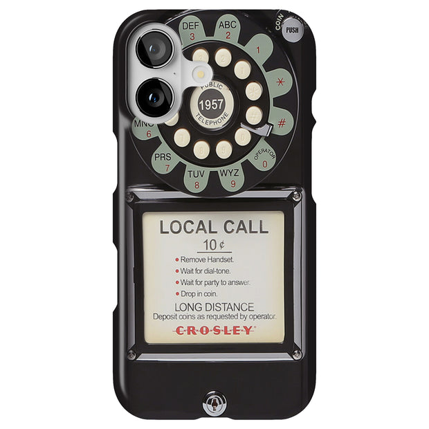Retro Payphone Tough Cases For Apple iPhone (17, 16, 15, 14, 13, 12, 11, X, SE, 8, 7/ Air, Plus, Pro, Max, Mini, XR, XS), Print in USA