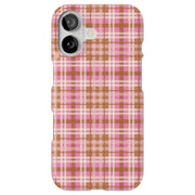 Plaid Grid Line Tough Cases For Apple iPhone (17, 16, 15, 14, 13, 12, 11, X, SE, 8, 7/ Air, Plus, Pro, Max, Mini, XR, XS), Print in USA