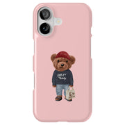 Hey Teddy Bear Tough Cases For Apple iPhone (17, 16, 15, 14, 13, 12, 11, X, SE, 8, 7/ Air, Plus, Pro, Max, Mini, XR, XS), Print in USA