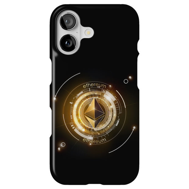 Ethereum Crypto Tough Cases For Apple iPhone (17, 16, 15, 14, 13, 12, 11, X, SE, 8, 7/ Air, Plus, Pro, Max, Mini, XR, XS), Print in USA