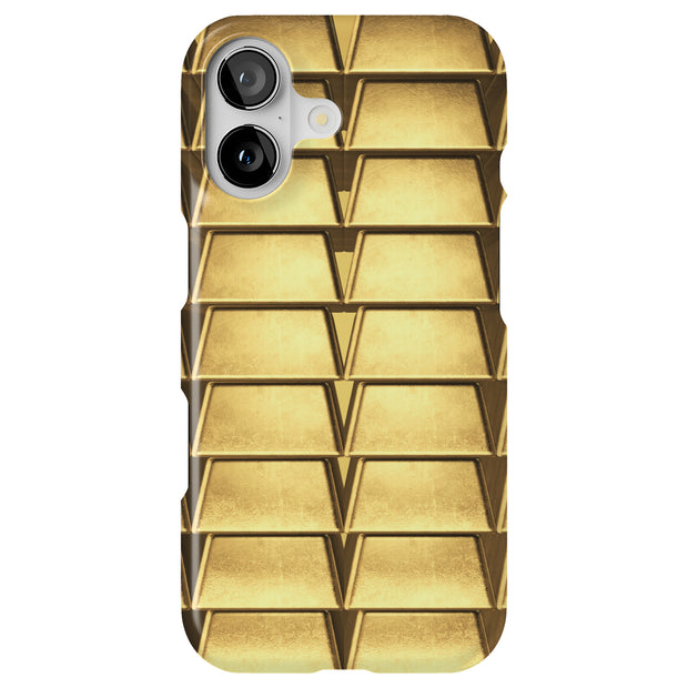 Gold Bar 4 Tough Cases For Apple iPhone (17, 16, 15, 14, 13, 12, 11, X, SE, 8, 7/ Air, Plus, Pro, Max, Mini, XR, XS), Print in USA