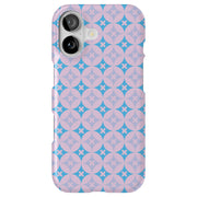 Blue X Circle Tough Cases For Apple iPhone (17, 16, 15, 14, 13, 12, 11, X, SE, 8, 7/ Air, Plus, Pro, Max, Mini, XR, XS), Print in USA