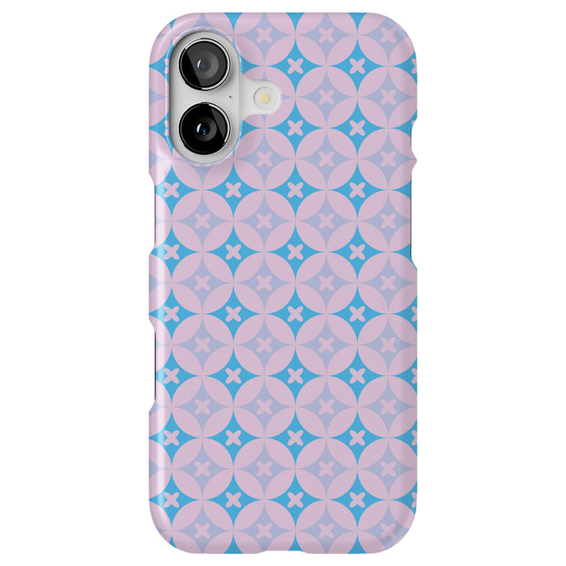 Blue X Circle Tough Cases For Apple iPhone (17, 16, 15, 14, 13, 12, 11, X, SE, 8, 7/ Air, Plus, Pro, Max, Mini, XR, XS), Print in USA