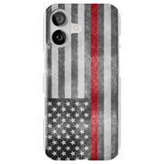 Thin Red Line Tough Cases For Apple iPhone (17, 16, 15, 14, 13, 12, 11, X, SE, 8, 7/ Air, Plus, Pro, Max, Mini, XR, XS), Print in USA