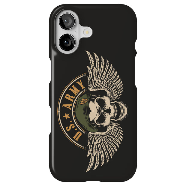 US Army 3 Tough Cases For Apple iPhone (17, 16, 15, 14, 13, 12, 11, X, SE, 8, 7/ Air, Plus, Pro, Max, Mini, XR, XS), Print in USA
