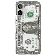 One Dollar Bill Tough Cases For Apple iPhone (17, 16, 15, 14, 13, 12, 11, X, SE, 8, 7/ Air, Plus, Pro, Max, Mini, XR, XS), Print in USA