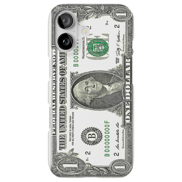 One Dollar Bill Tough Cases For Apple iPhone (17, 16, 15, 14, 13, 12, 11, X, SE, 8, 7/ Air, Plus, Pro, Max, Mini, XR, XS), Print in USA