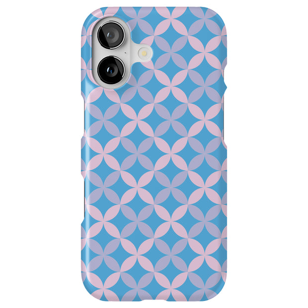 Petals Blue Tough Cases For Apple iPhone (17, 16, 15, 14, 13, 12, 11, X, SE, 8, 7/ Air, Plus, Pro, Max, Mini, XR, XS), Print in USA