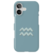 Aquarius Zodiac Tough Cases For Apple iPhone (17, 16, 15, 14, 13, 12, 11, X, SE, 8, 7/ Air, Plus, Pro, Max, Mini, XR, XS), Print in USA