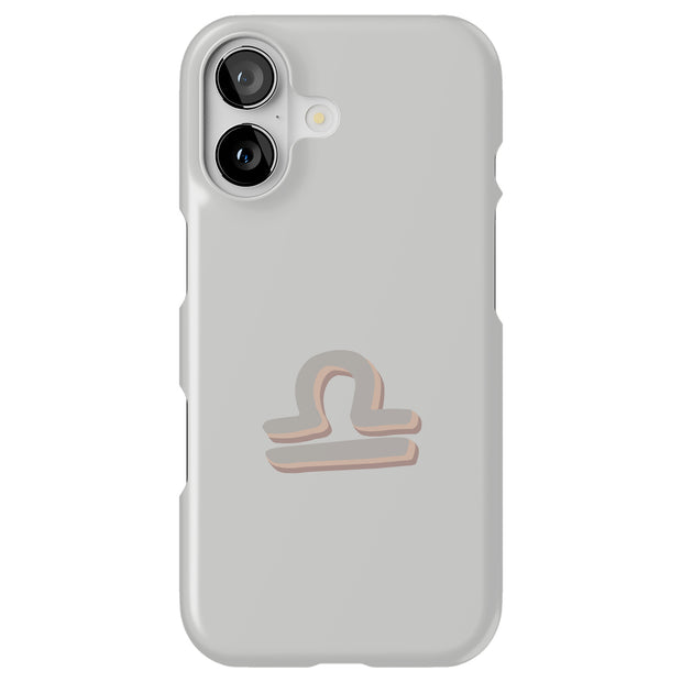 Libra Zodiac Tough Cases For Apple iPhone (17, 16, 15, 14, 13, 12, 11, X, SE, 8, 7/ Air, Plus, Pro, Max, Mini, XR, XS), Print in USA