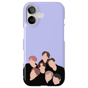 BTS KPOP 9 Tough Cases For Apple iPhone (17, 16, 15, 14, 13, 12, 11, X, SE, 8, 7/ Air, Plus, Pro, Max, Mini, XR, XS), Print in USA