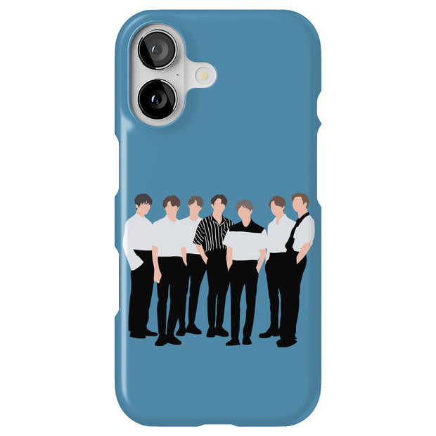 BTS Bangtan 13 Tough Cases For Apple iPhone (17, 16, 15, 14, 13, 12, 11, X, SE, 8, 7/ Air, Plus, Pro, Max, Mini, XR, XS), Print in USA