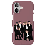 BTS Bangtan 15 Tough Cases For Apple iPhone (17, 16, 15, 14, 13, 12, 11, X, SE, 8, 7/ Air, Plus, Pro, Max, Mini, XR, XS), Print in USA