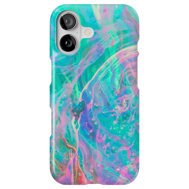 Opal Marble 6 Tough Cases For Apple iPhone (17, 16, 15, 14, 13, 12, 11, X, SE, 8, 7/ Air, Plus, Pro, Max, Mini, XR, XS), Print in USA