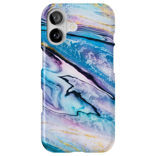Opal Marble 15 Tough Cases For Apple iPhone (17, 16, 15, 14, 13, 12, 11, X, SE, 8, 7/ Air, Plus, Pro, Max, Mini, XR, XS), Print in USA