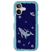 Space Whale 5 Tough Cases For Apple iPhone (17, 16, 15, 14, 13, 12, 11, X, SE, 8, 7/ Air, Plus, Pro, Max, Mini, XR, XS), Print in USA