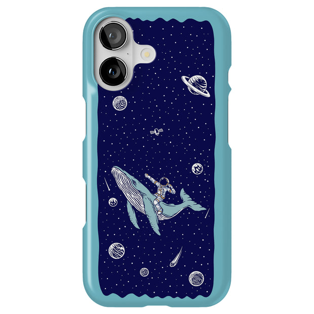 Space Whale 5 Tough Cases For Apple iPhone (17, 16, 15, 14, 13, 12, 11, X, SE, 8, 7/ Air, Plus, Pro, Max, Mini, XR, XS), Print in USA