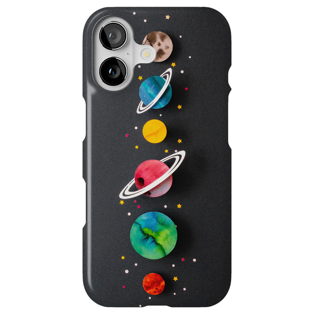 Stars Planet 13 Tough Cases For Apple iPhone (17, 16, 15, 14, 13, 12, 11, X, SE, 8, 7/ Air, Plus, Pro, Max, Mini, XR, XS), Print in USA