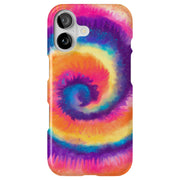 Tie Dye Circle Tough Cases For Apple iPhone (17, 16, 15, 14, 13, 12, 11, X, SE, 8, 7/ Air, Plus, Pro, Max, Mini, XR, XS), Print in USA