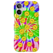 Tie Dye Smile Tough Cases For Apple iPhone (17, 16, 15, 14, 13, 12, 11, X, SE, 8, 7/ Air, Plus, Pro, Max, Mini, XR, XS), Print in USA
