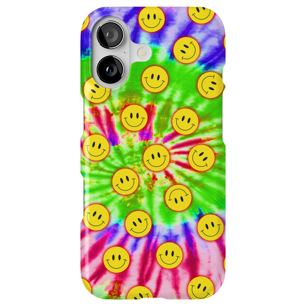 Tie Dye Smile Tough Cases For Apple iPhone (17, 16, 15, 14, 13, 12, 11, X, SE, 8, 7/ Air, Plus, Pro, Max, Mini, XR, XS), Print in USA