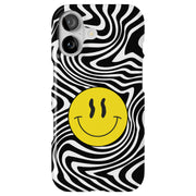 Trippy Smiley Tough Cases For Apple iPhone (17, 16, 15, 14, 13, 12, 11, X, SE, 8, 7/ Air, Plus, Pro, Max, Mini, XR, XS), Print in USA