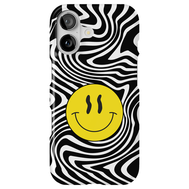 Trippy Smiley Tough Cases For Apple iPhone (17, 16, 15, 14, 13, 12, 11, X, SE, 8, 7/ Air, Plus, Pro, Max, Mini, XR, XS), Print in USA