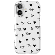 Flying Hearts Tough Cases For Apple iPhone (17, 16, 15, 14, 13, 12, 11, X, SE, 8, 7/ Air, Plus, Pro, Max, Mini, XR, XS), Print in USA