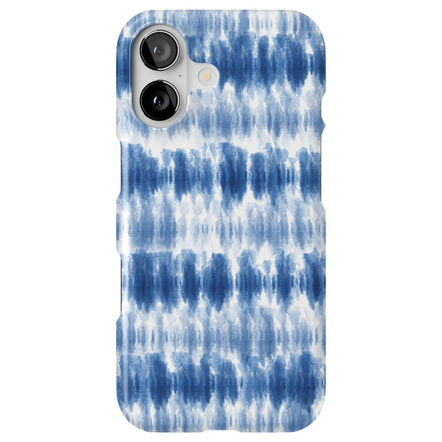 Blue Watercolor Tough Cases For Apple iPhone (17, 16, 15, 14, 13, 12, 11, X, SE, 8, 7/ Air, Plus, Pro, Max, Mini, XR, XS), Print in USA