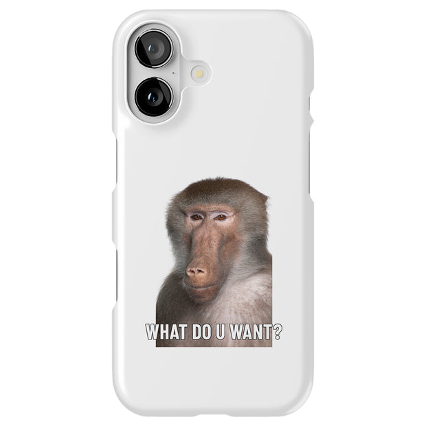 Meme Monkey 4 Tough Cases For Apple iPhone (17, 16, 15, 14, 13, 12, 11, X, SE, 8, 7/ Air, Plus, Pro, Max, Mini, XR, XS), Print in USA