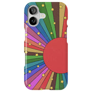 Colorful Sun Tough Cases For Apple iPhone (17, 16, 15, 14, 13, 12, 11, X, SE, 8, 7/ Air, Plus, Pro, Max, Mini, XR, XS), Print in USA