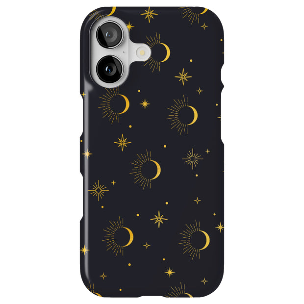 Moon Sun Stars Tough Cases For Apple iPhone (17, 16, 15, 14, 13, 12, 11, X, SE, 8, 7/ Air, Plus, Pro, Max, Mini, XR, XS), Print in USA