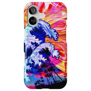 Summer Wave Tough Cases For Apple iPhone (17, 16, 15, 14, 13, 12, 11, X, SE, 8, 7/ Air, Plus, Pro, Max, Mini, XR, XS), Print in USA