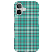Blue Plaid Tough Cases For Apple iPhone (17, 16, 15, 14, 13, 12, 11, X, SE, 8, 7/ Air, Plus, Pro, Max, Mini, XR, XS), Print in USA