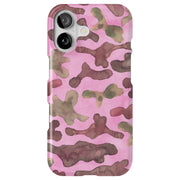 Camouflage Pink Tough Cases For Apple iPhone (17, 16, 15, 14, 13, 12, 11, X, SE, 8, 7/ Air, Plus, Pro, Max, Mini, XR, XS), Print in USA