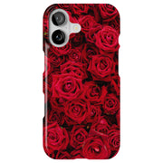 Red Rose Bush Tough Cases For Apple iPhone (17, 16, 15, 14, 13, 12, 11, X, SE, 8, 7/ Air, Plus, Pro, Max, Mini, XR, XS), Print in USA