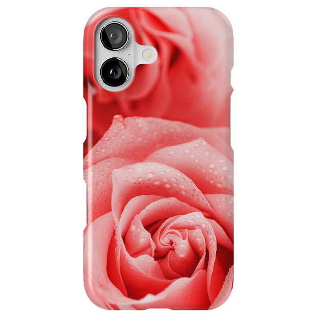 Pink Roses Tough Cases For Apple iPhone (17, 16, 15, 14, 13, 12, 11, X, SE, 8, 7/ Air, Plus, Pro, Max, Mini, XR, XS), Print in USA