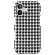Black Gingham Tough Cases For Apple iPhone (17, 16, 15, 14, 13, 12, 11, X, SE, 8, 7/ Air, Plus, Pro, Max, Mini, XR, XS), Print in USA