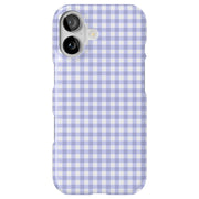 Blue Gingham Tough Cases For Apple iPhone (17, 16, 15, 14, 13, 12, 11, X, SE, 8, 7/ Air, Plus, Pro, Max, Mini, XR, XS), Print in USA
