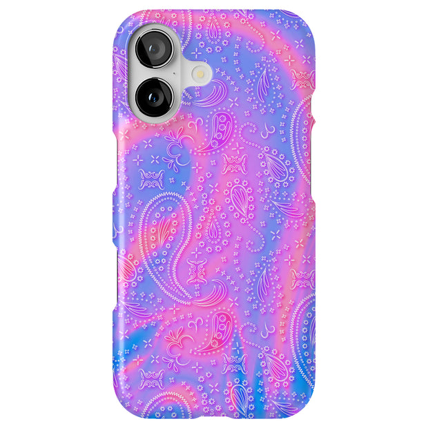 Pink Bandana Tough Cases For Apple iPhone (17, 16, 15, 14, 13, 12, 11, X, SE, 8, 7/ Air, Plus, Pro, Max, Mini, XR, XS), Print in USA