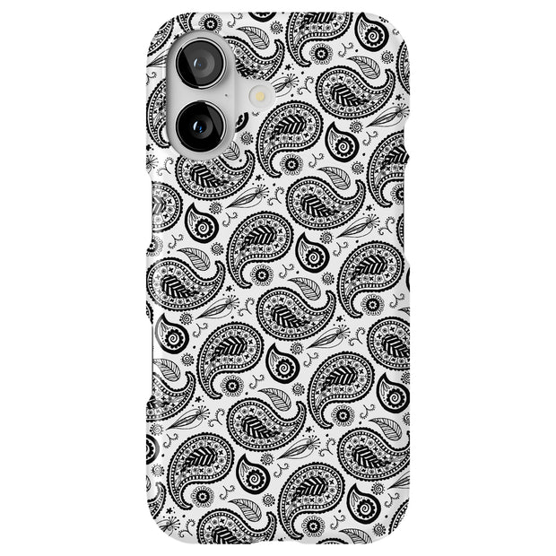 Black Bandana Tough Cases For Apple iPhone (17, 16, 15, 14, 13, 12, 11, X, SE, 8, 7/ Air, Plus, Pro, Max, Mini, XR, XS), Print in USA