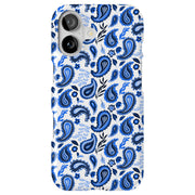 Blue Bandana Tough Cases For Apple iPhone (17, 16, 15, 14, 13, 12, 11, X, SE, 8, 7/ Air, Plus, Pro, Max, Mini, XR, XS), Print in USA