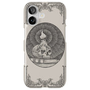 Skull Art Black Tough Cases For Apple iPhone (17, 16, 15, 14, 13, 12, 11, X, SE, 8, 7/ Air, Plus, Pro, Max, Mini, XR, XS), Print in USA