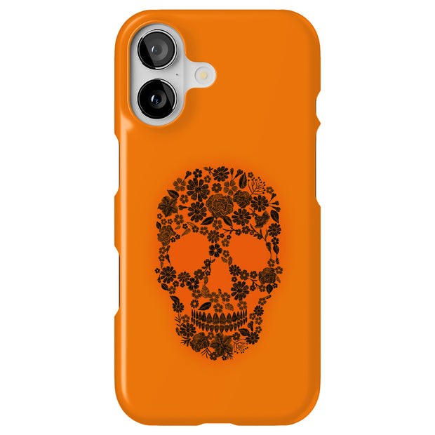 Skull Flower Tough Cases For Apple iPhone (17, 16, 15, 14, 13, 12, 11, X, SE, 8, 7/ Air, Plus, Pro, Max, Mini, XR, XS), Print in USA
